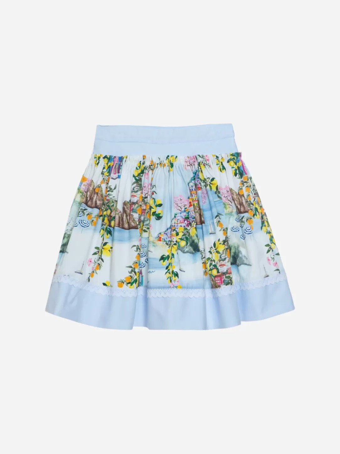 Girl Patachou Girls Skirt With Beach Club Print