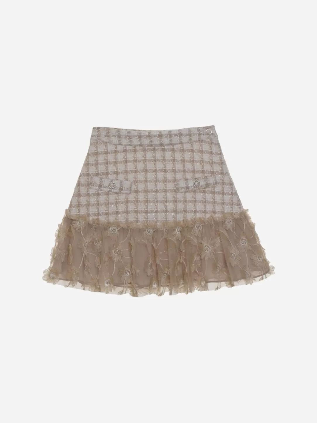 Girl Patachou Girls Skirt With Golden Pattern