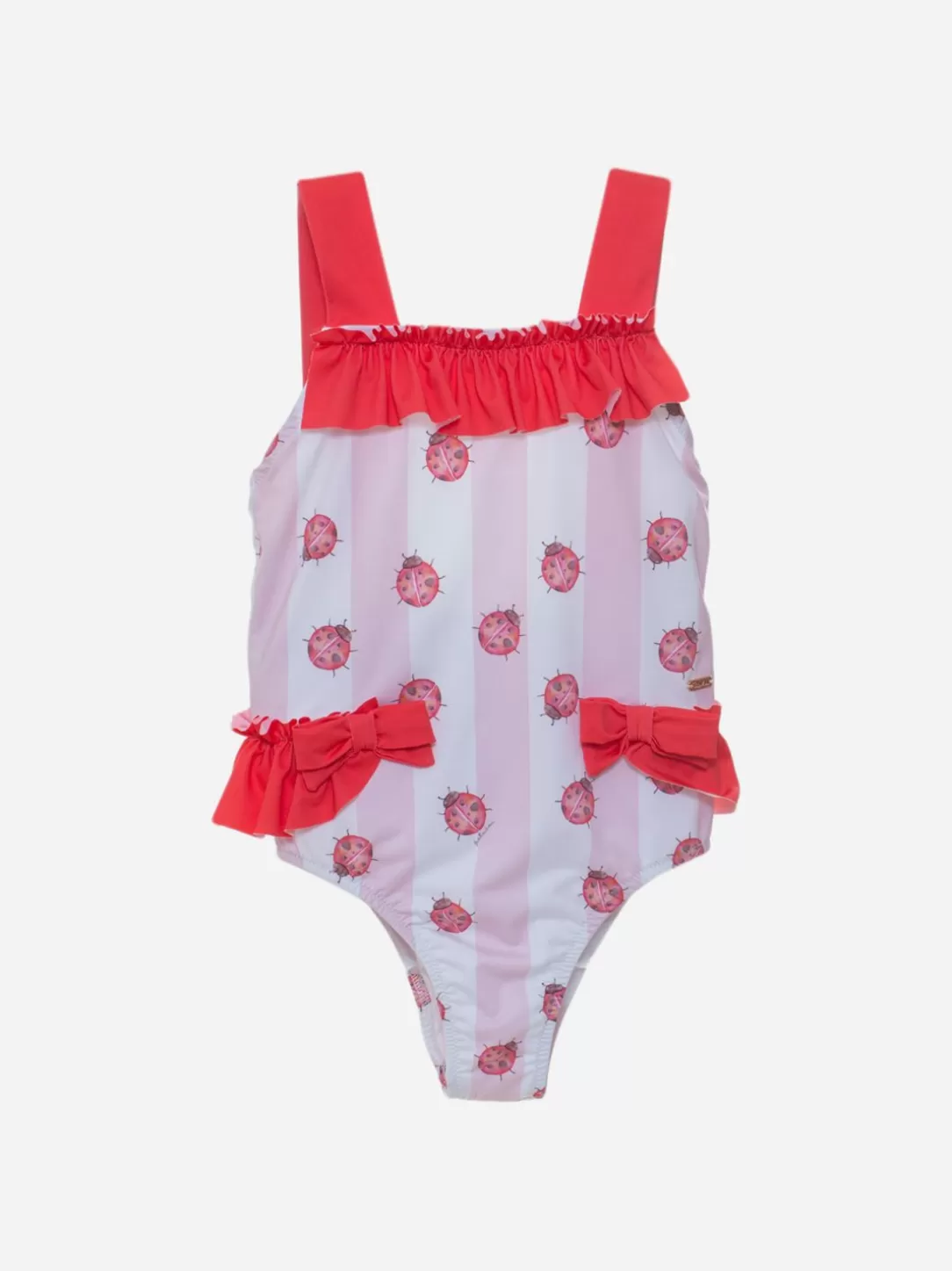 Baby Patachou Girls Swimsuit With Ladybird Print