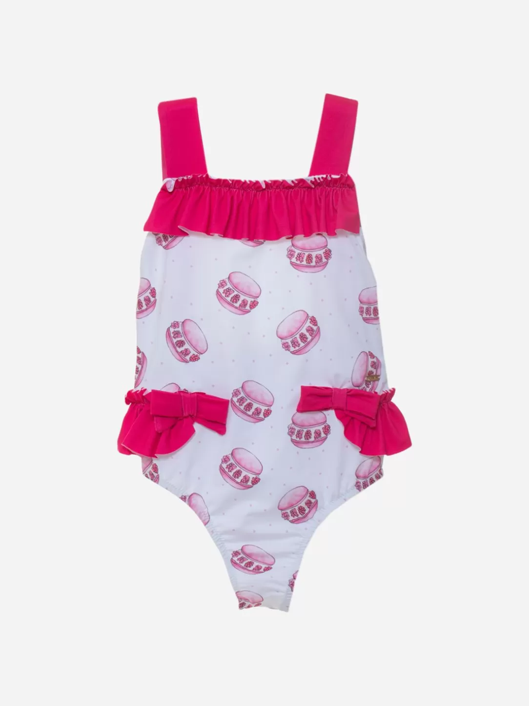 Baby Patachou Girls Swimsuit With Macarons Print