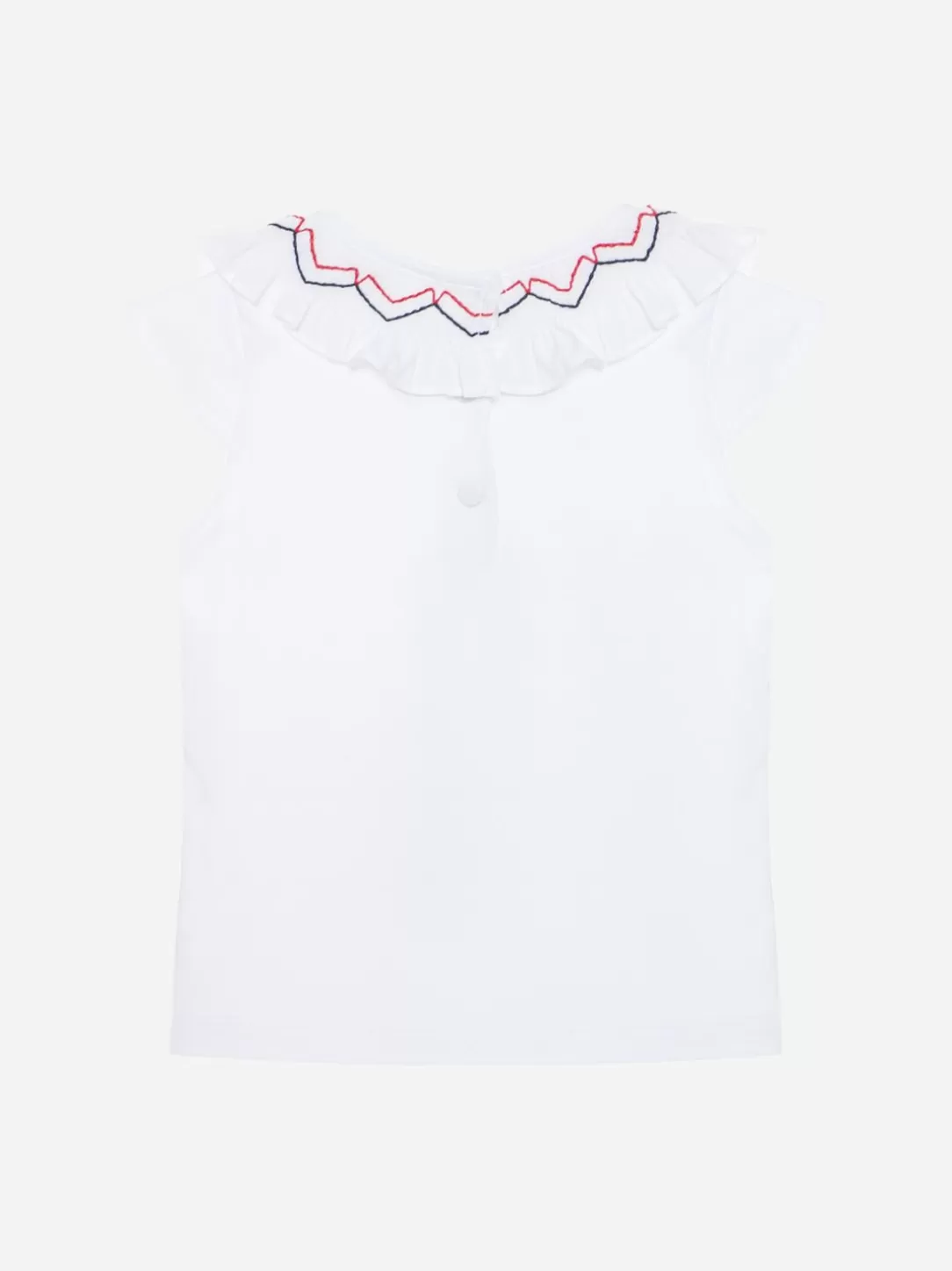 Baby Patachou Girls White Jersey T-Shirt