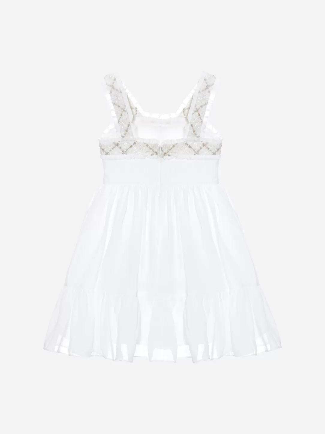 Girl Patachou Girls White Strapless Dress