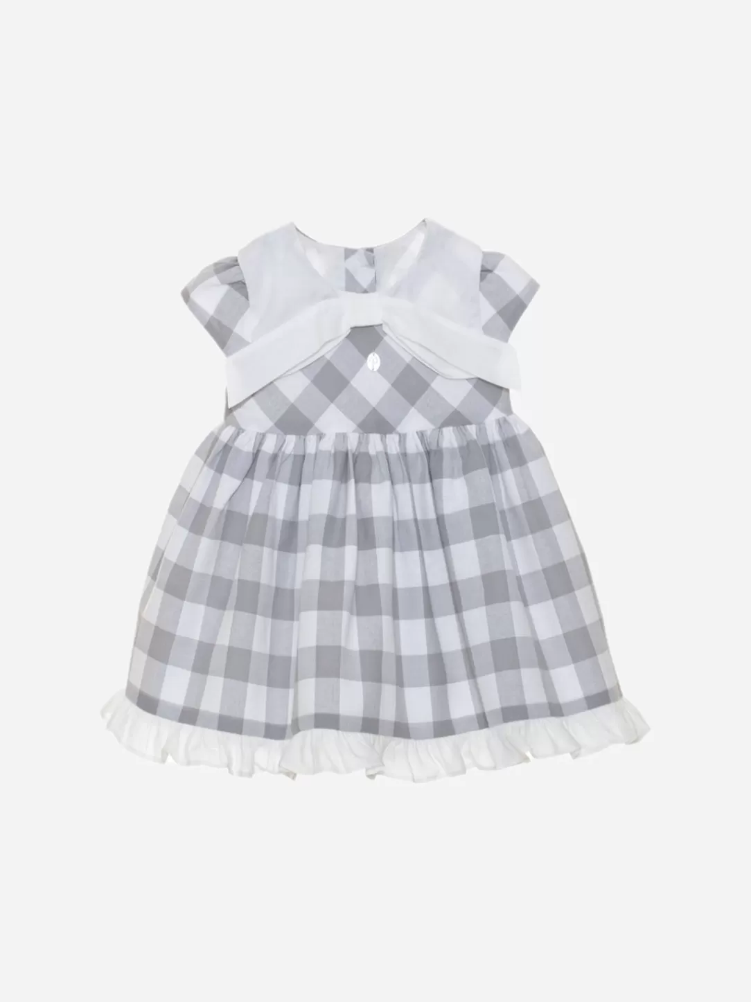 Baby Patachou Gray Check Printed Dress