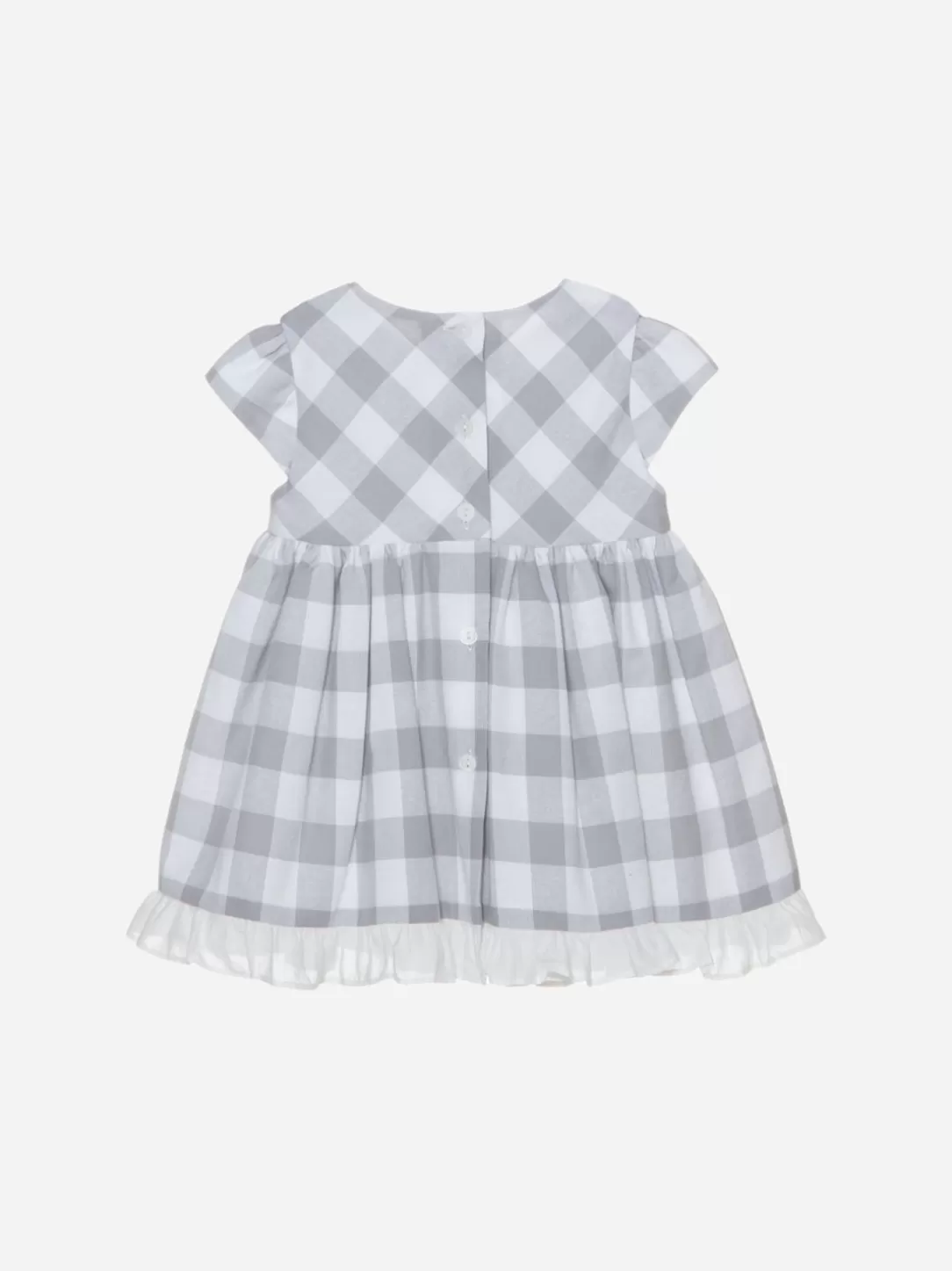 Baby Patachou Gray Check Printed Dress