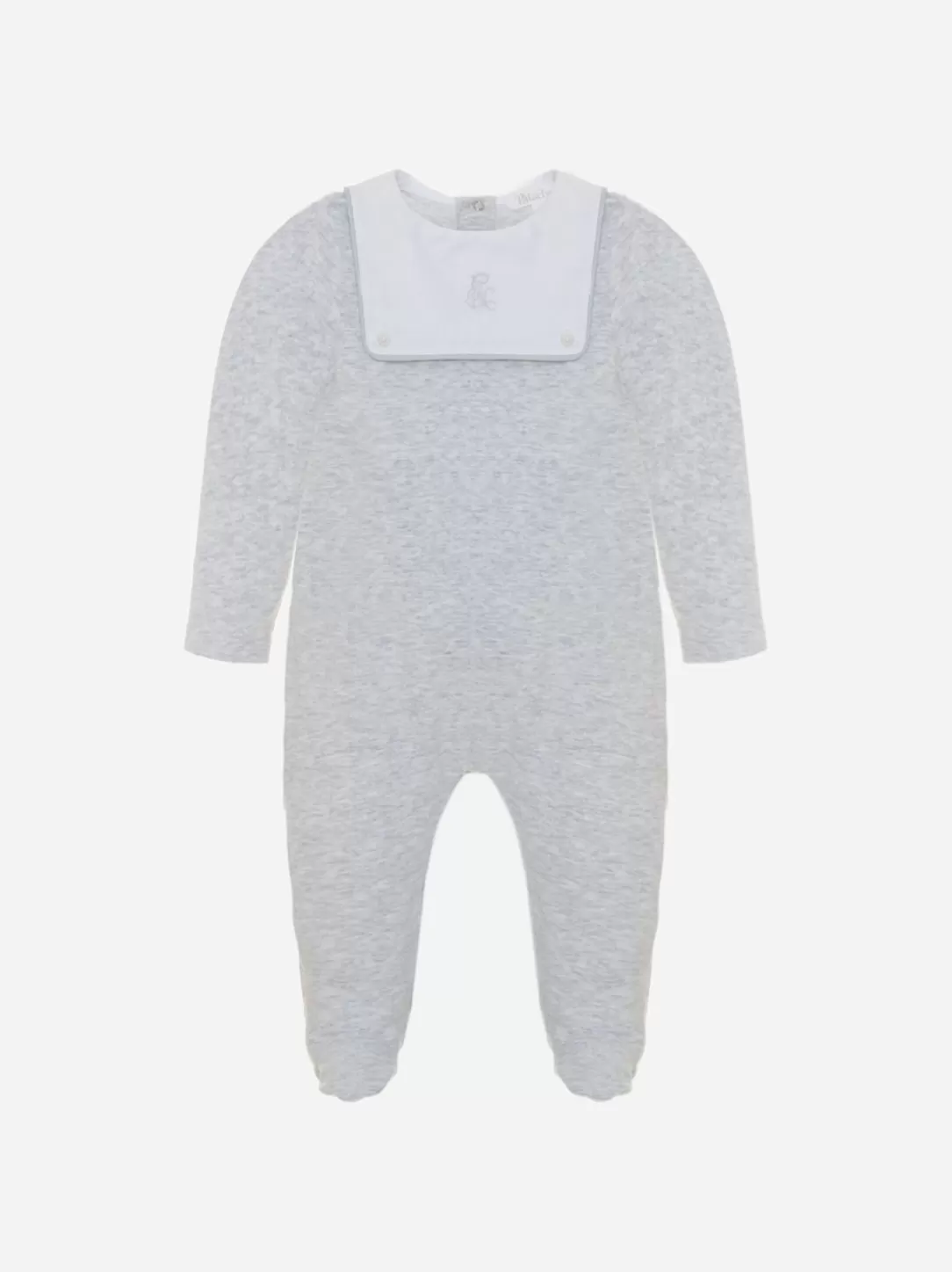 Baby Patachou Gray Jersey Babygrow