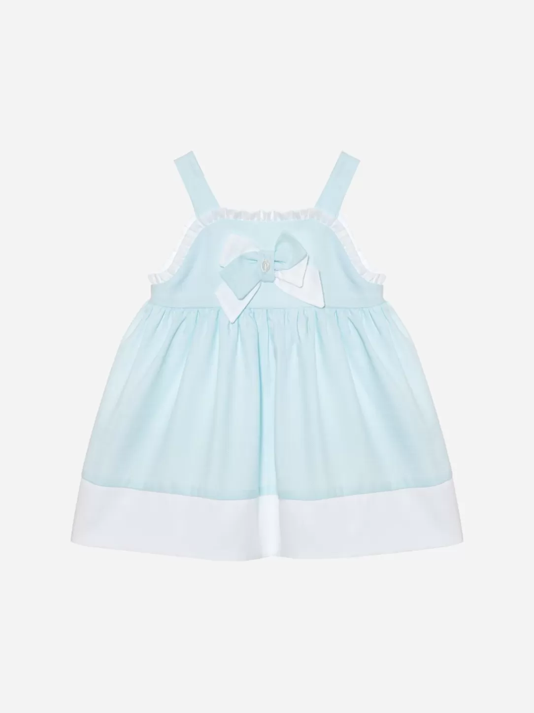 Baby Patachou Green Water Dress Made In Poplin