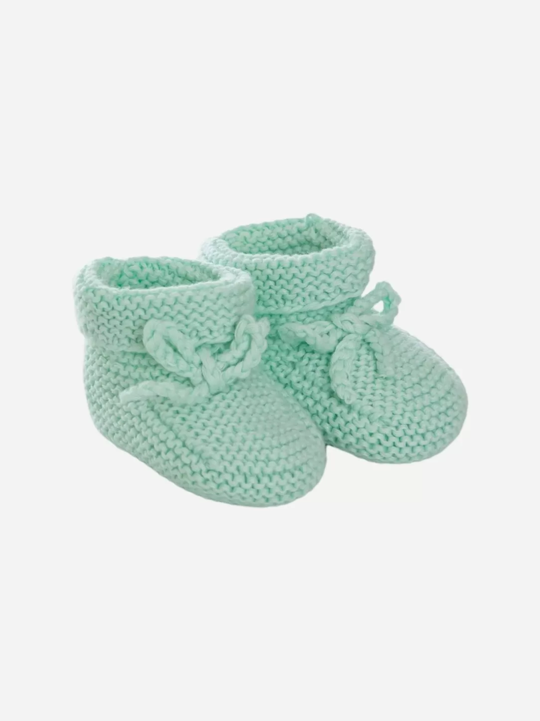 Baby Patachou Green Water Knit Booties