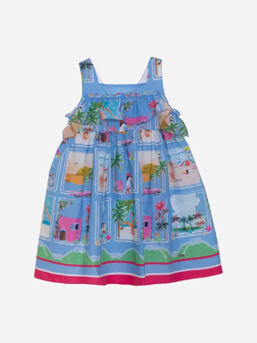 Girl Patachou Holidays Print Dress