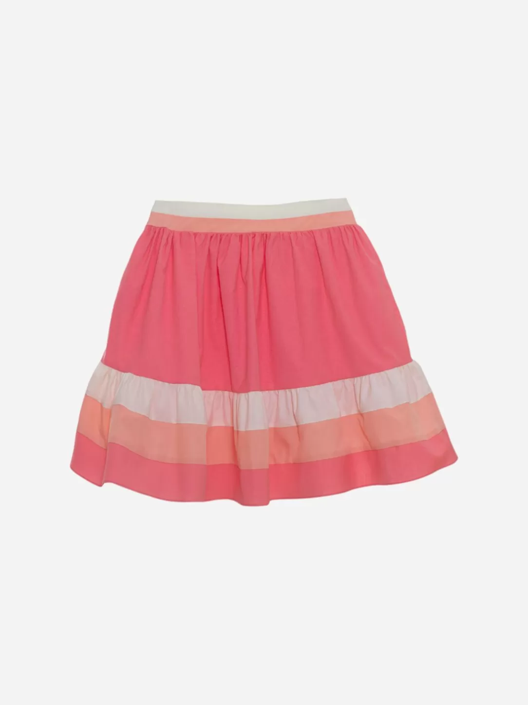 Girl Patachou Kids Girl Coral Stripes Skirt