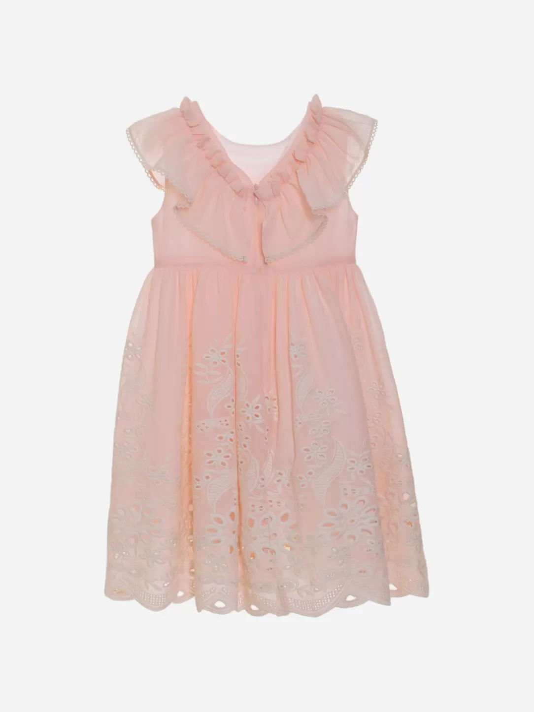 Girl Patachou Kids Girl Pink Embroidered Dress