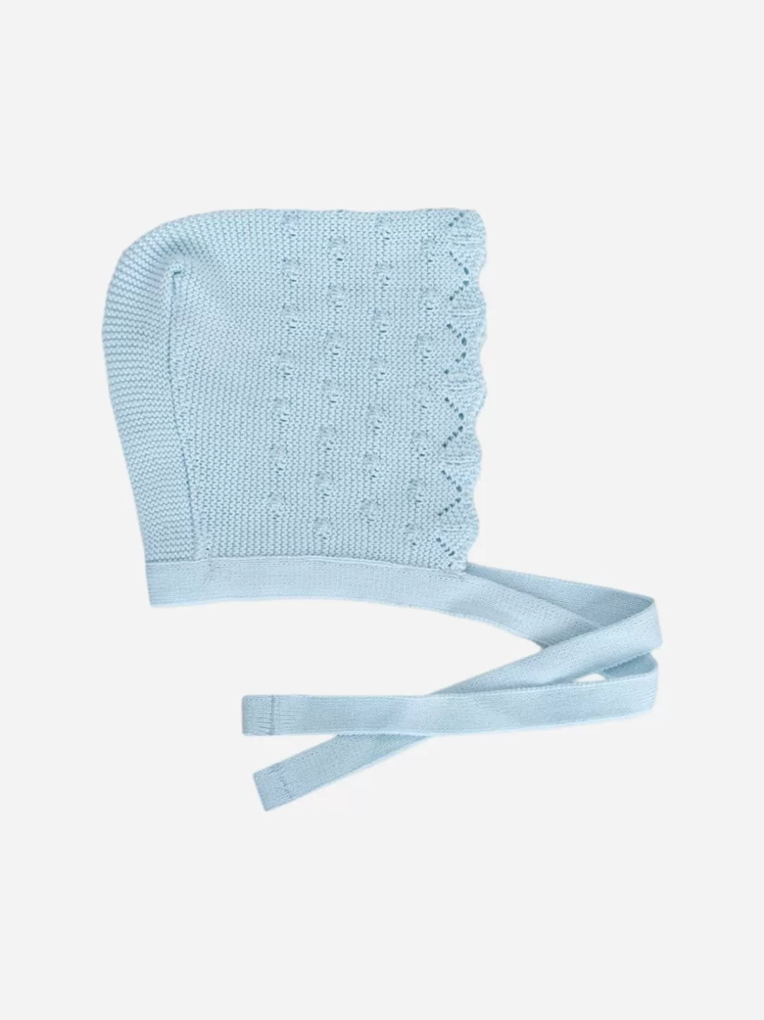 Baby Patachou Light Blue Knit Bonnet