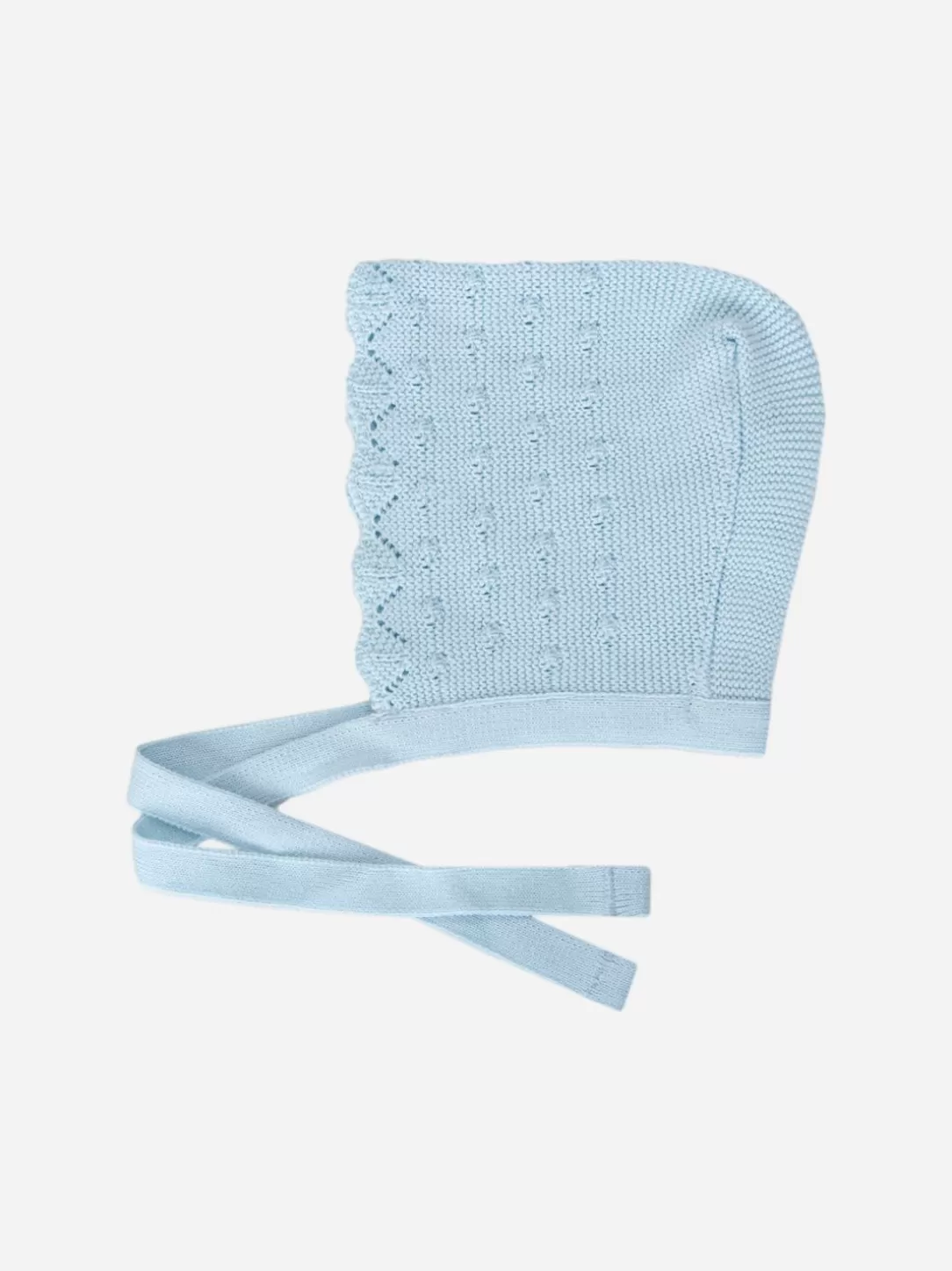 Baby Patachou Light Blue Knit Bonnet