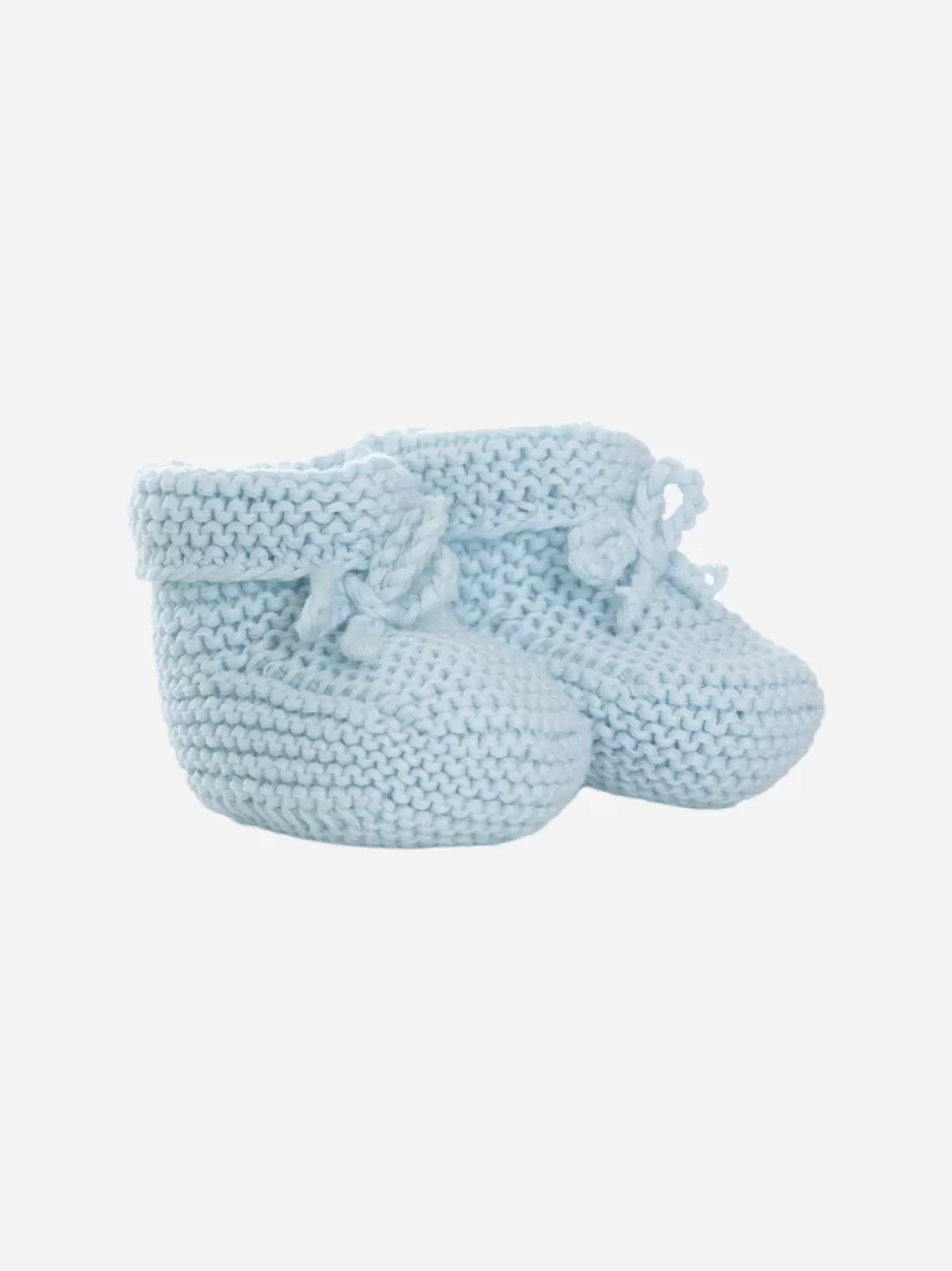 Baby Patachou Light Blue Knit Booties