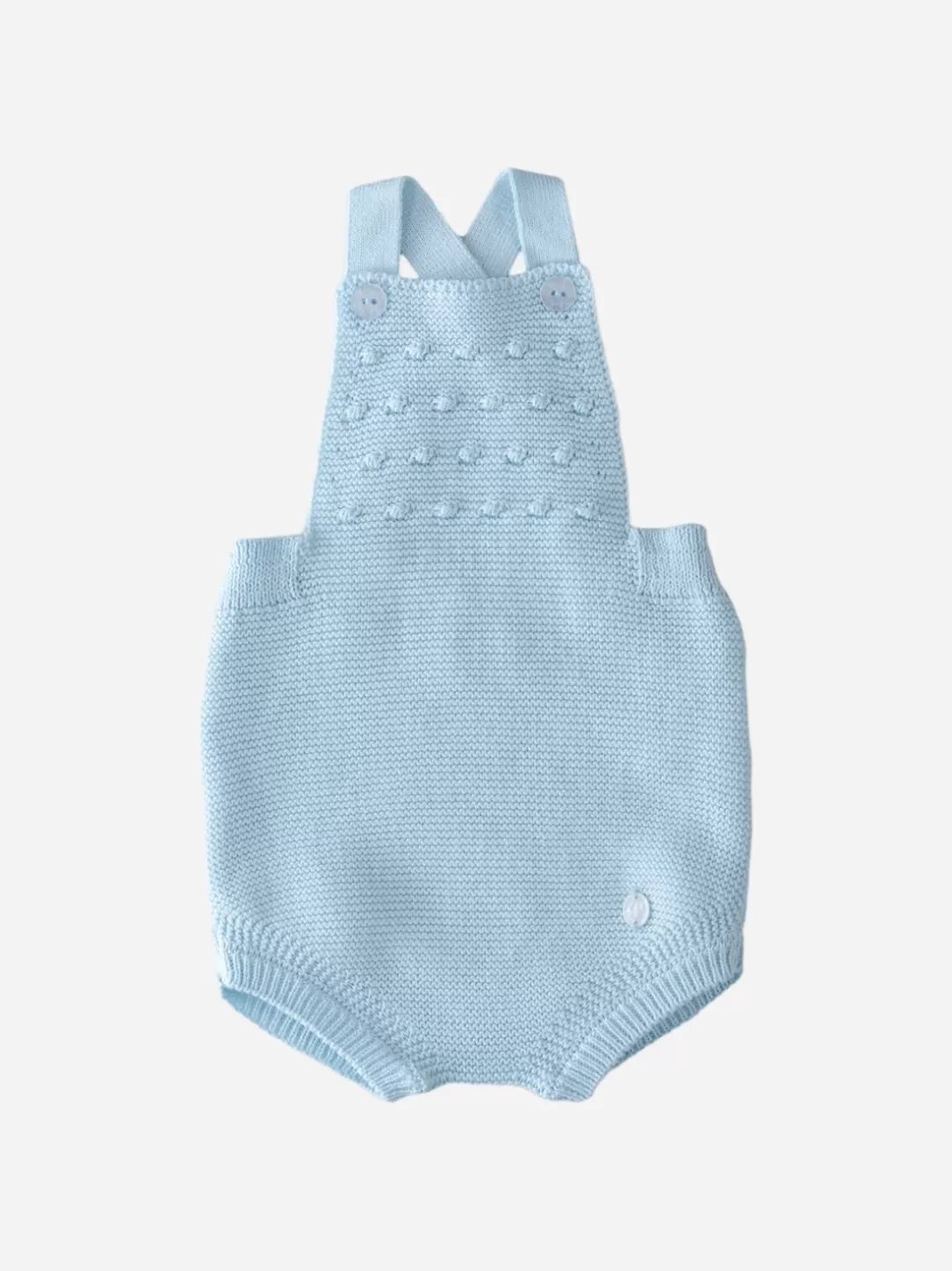 Baby Patachou Light Blue Knit Romper