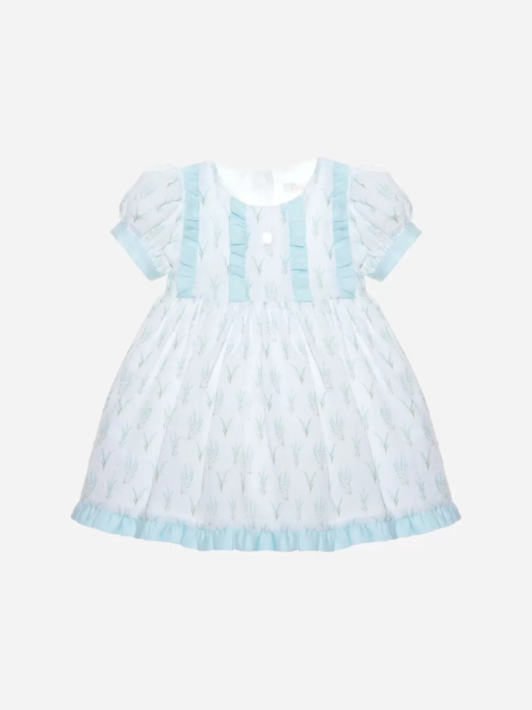 Baby Patachou Light Blue Lavender Print Dress