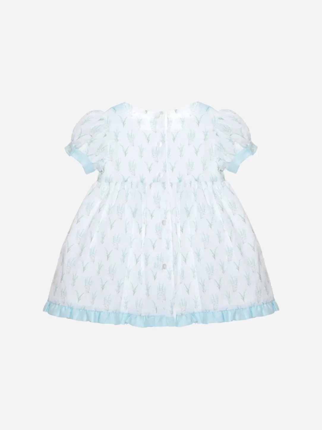 Baby Patachou Light Blue Lavender Print Dress