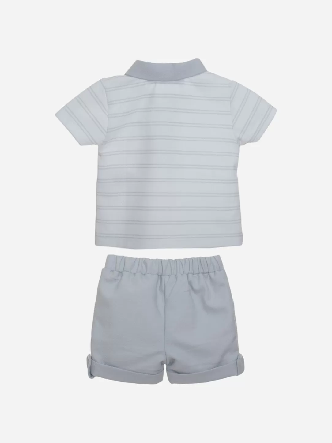 Baby Patachou Light Grey Striped Baby Boy Set