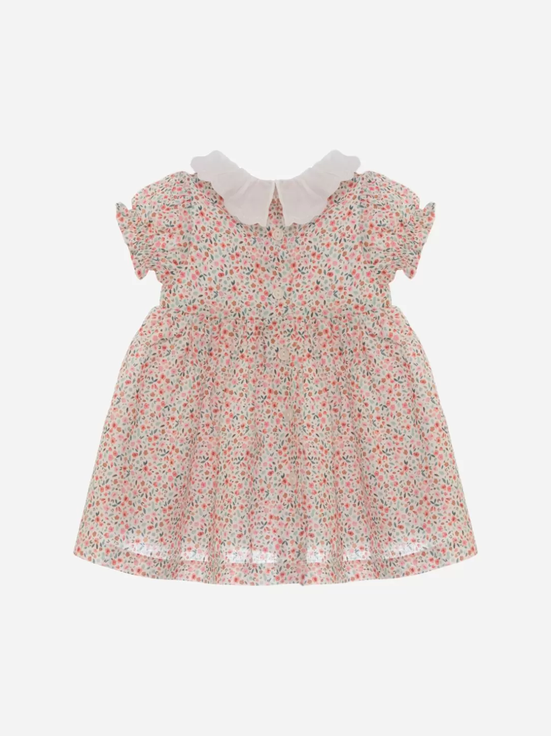 Baby Patachou Linen Dress With Floral Print