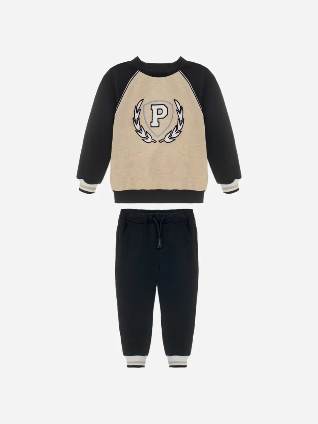 Baby Patachou Marine And Beige Set