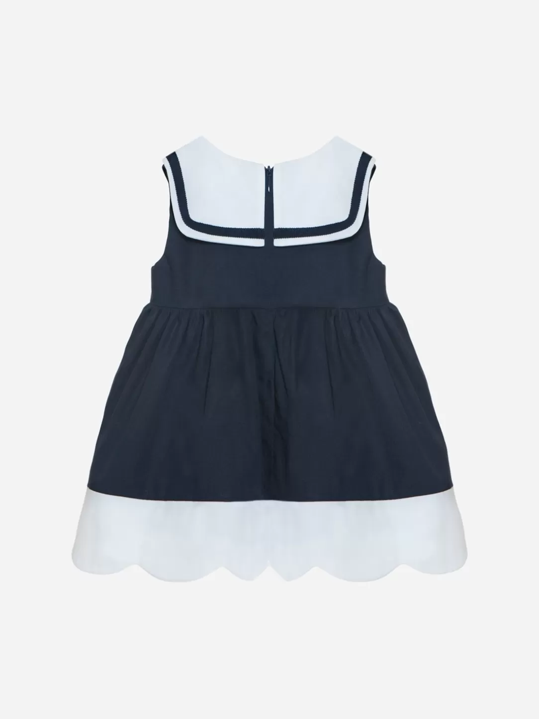 Baby Patachou Marine Dress Made In Poplin