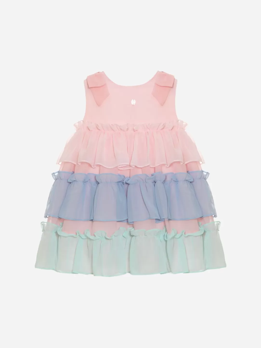 Baby Patachou Multicolor Dress Made In Chiffon