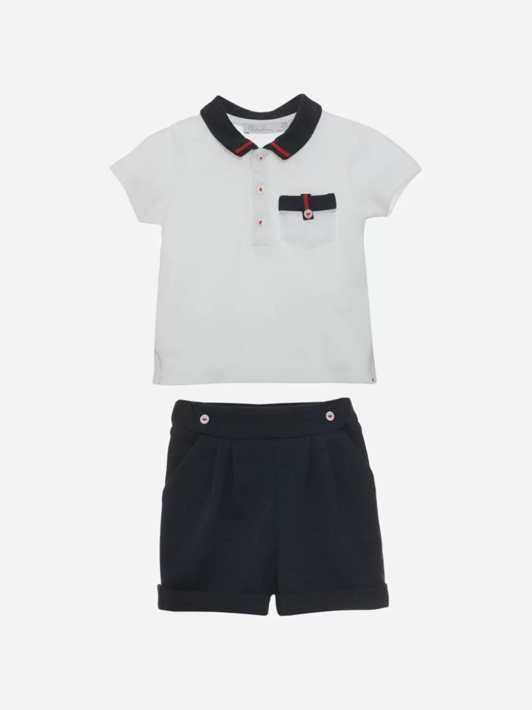 Baby Patachou Navy And White Baby Boy Set