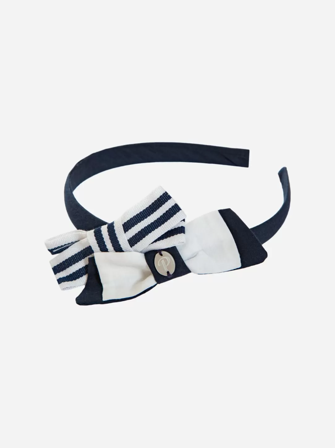 Girl Patachou Navy Blue Headband With Bows