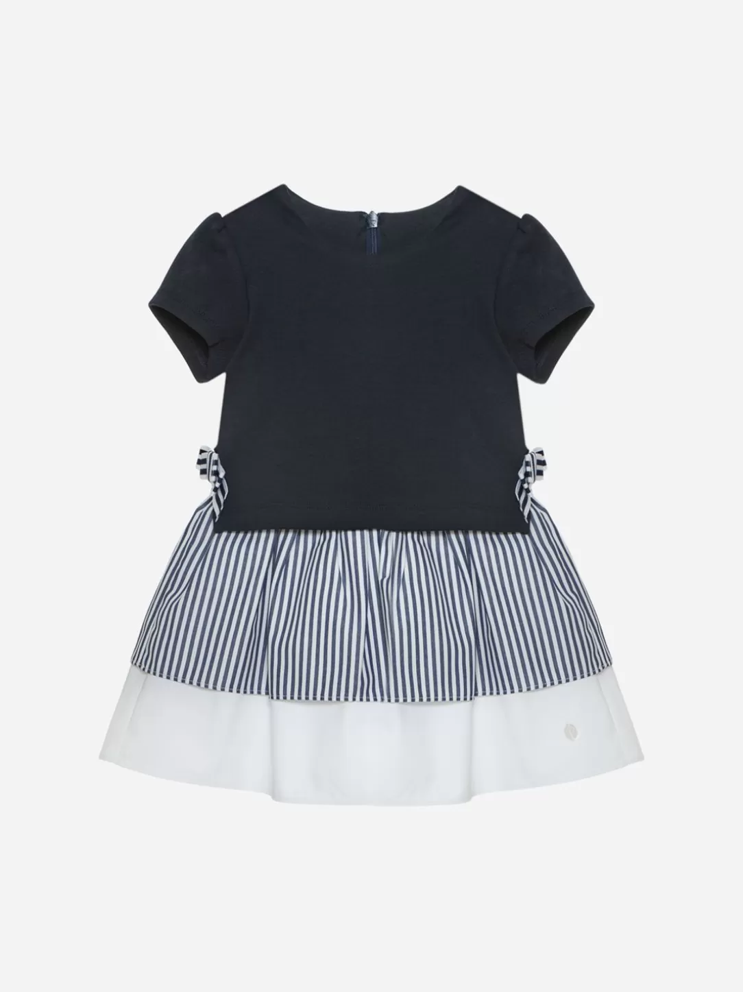 Baby Patachou Navy Blue Interlock Dress