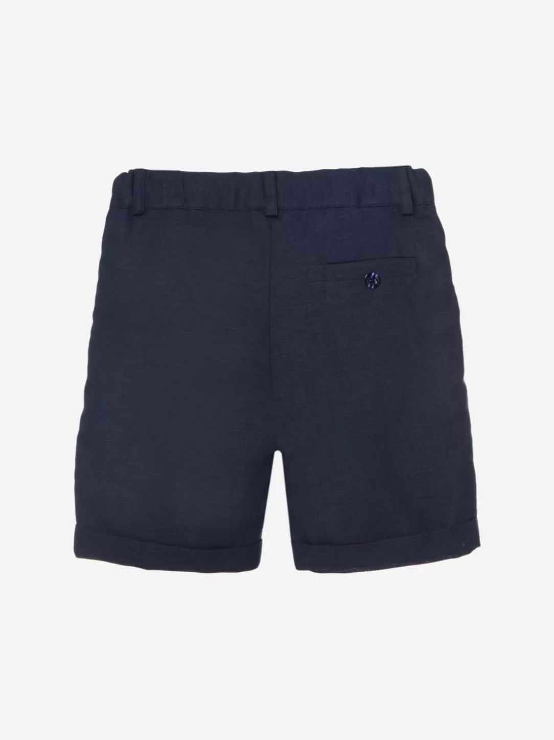 Baby Patachou Navy Blue Linen Shorts