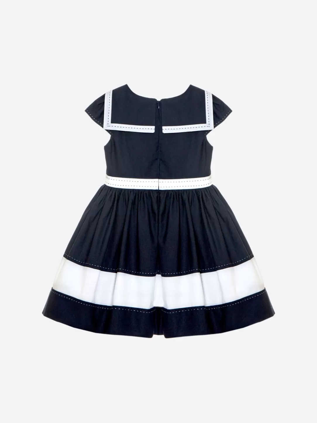 Girl Patachou Navy Blue Short Sleeve Dress