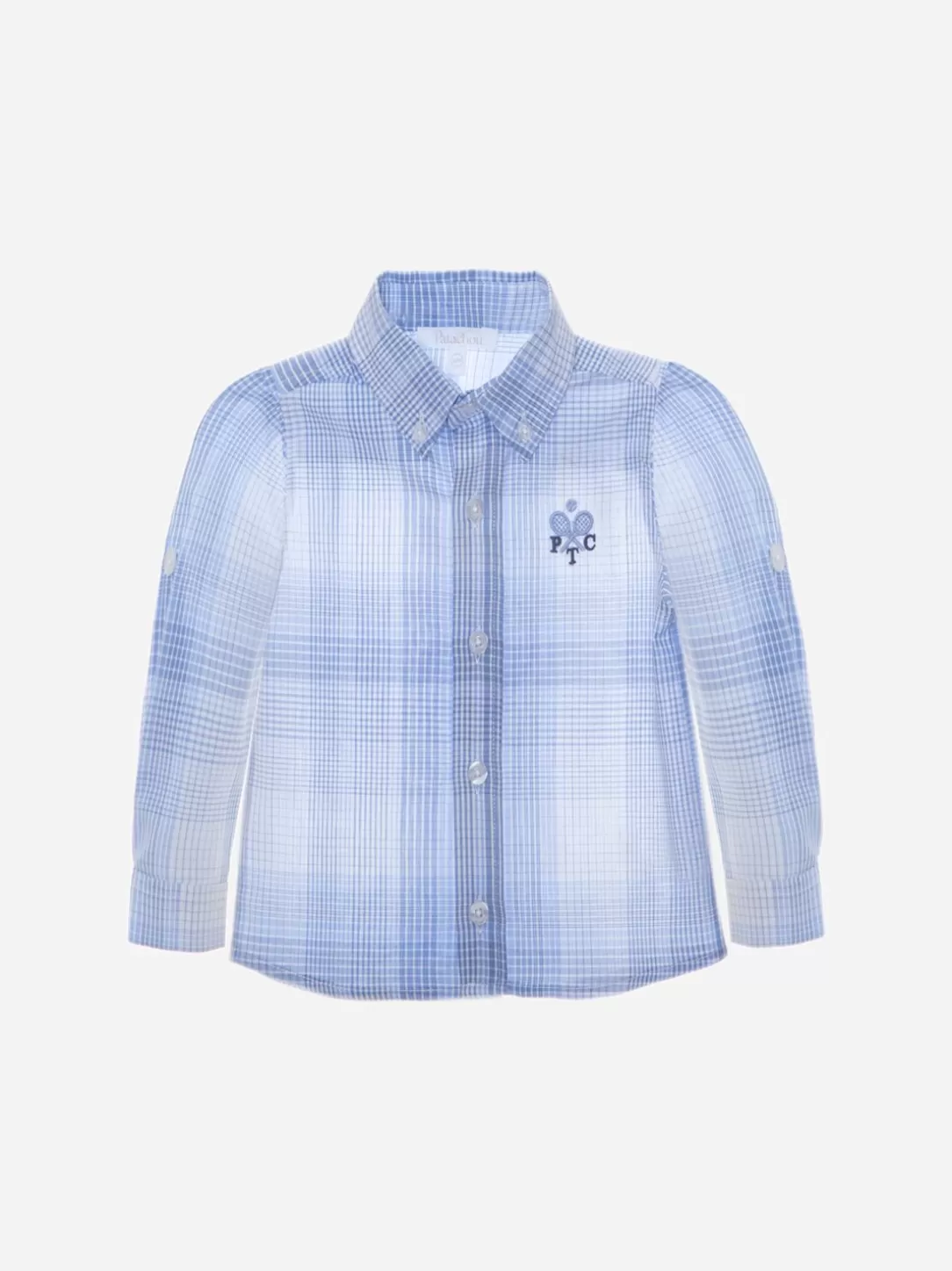 Boy Patachou Pale Blue Check Shirt