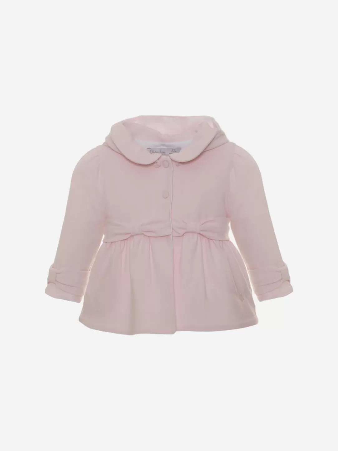 Baby Patachou Pink Baby Girl Coat With Bows