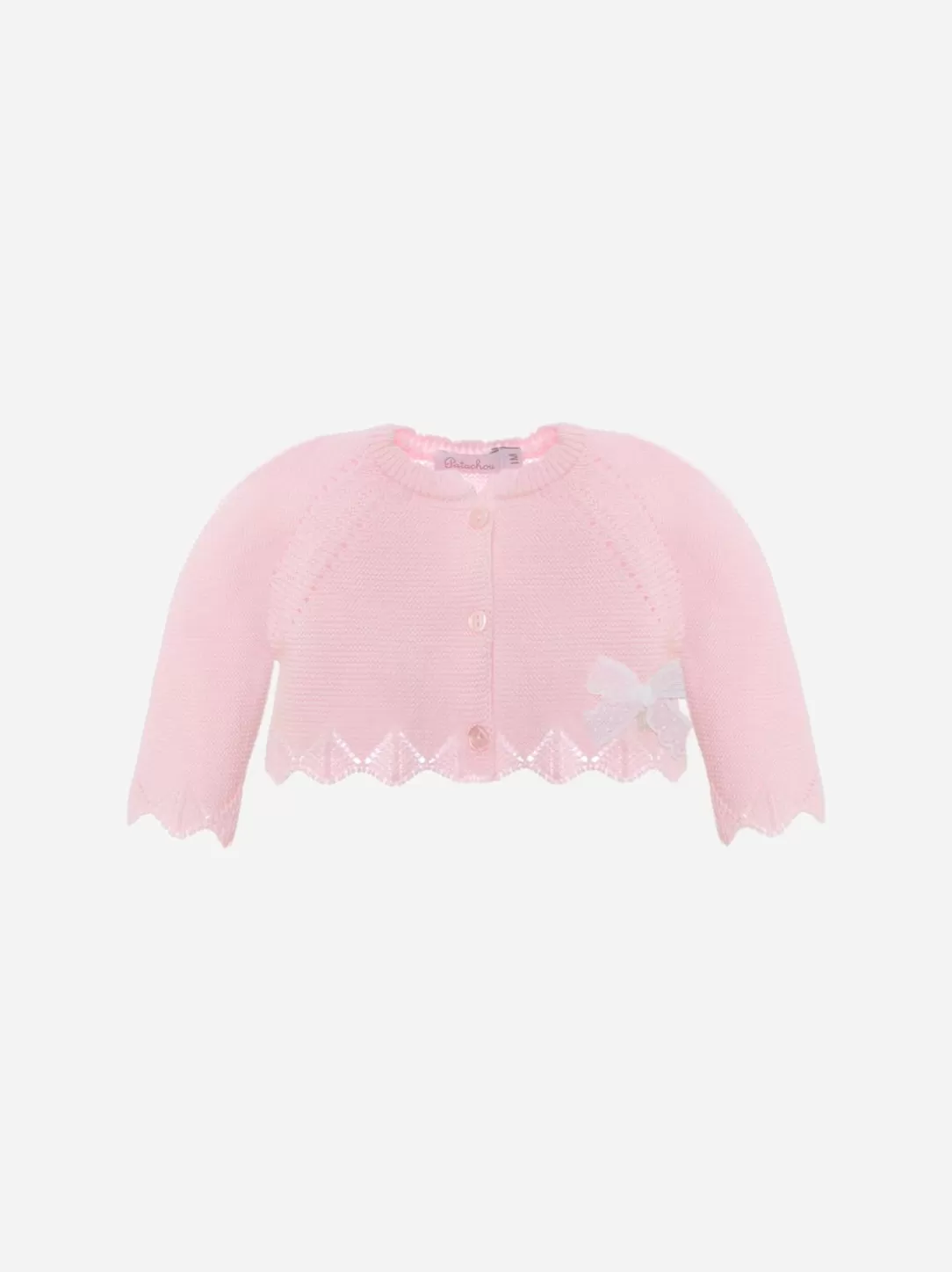 Baby Patachou Pink Cardigan With Bow