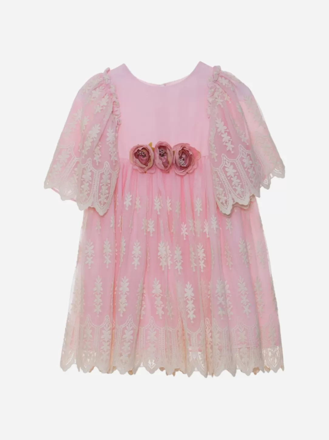 Baby Patachou Pink Embroidery Occasion Dress