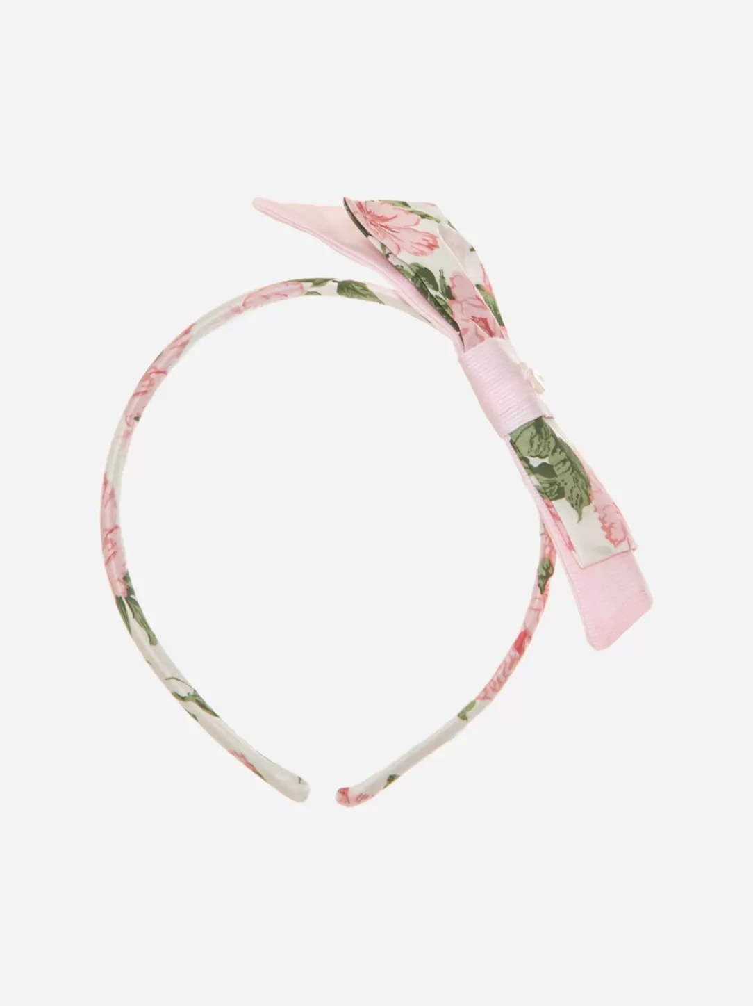 Girl Patachou Pink Headband With Liberty Print