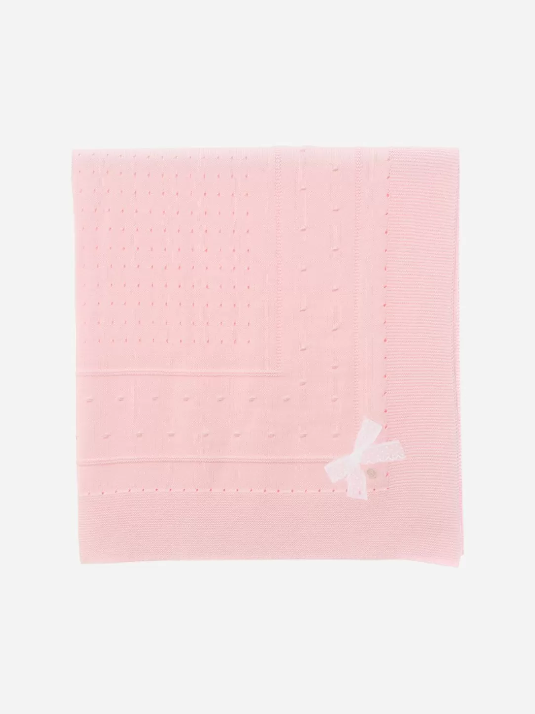 Baby Patachou Pink Knitted Baby Girl Blanket