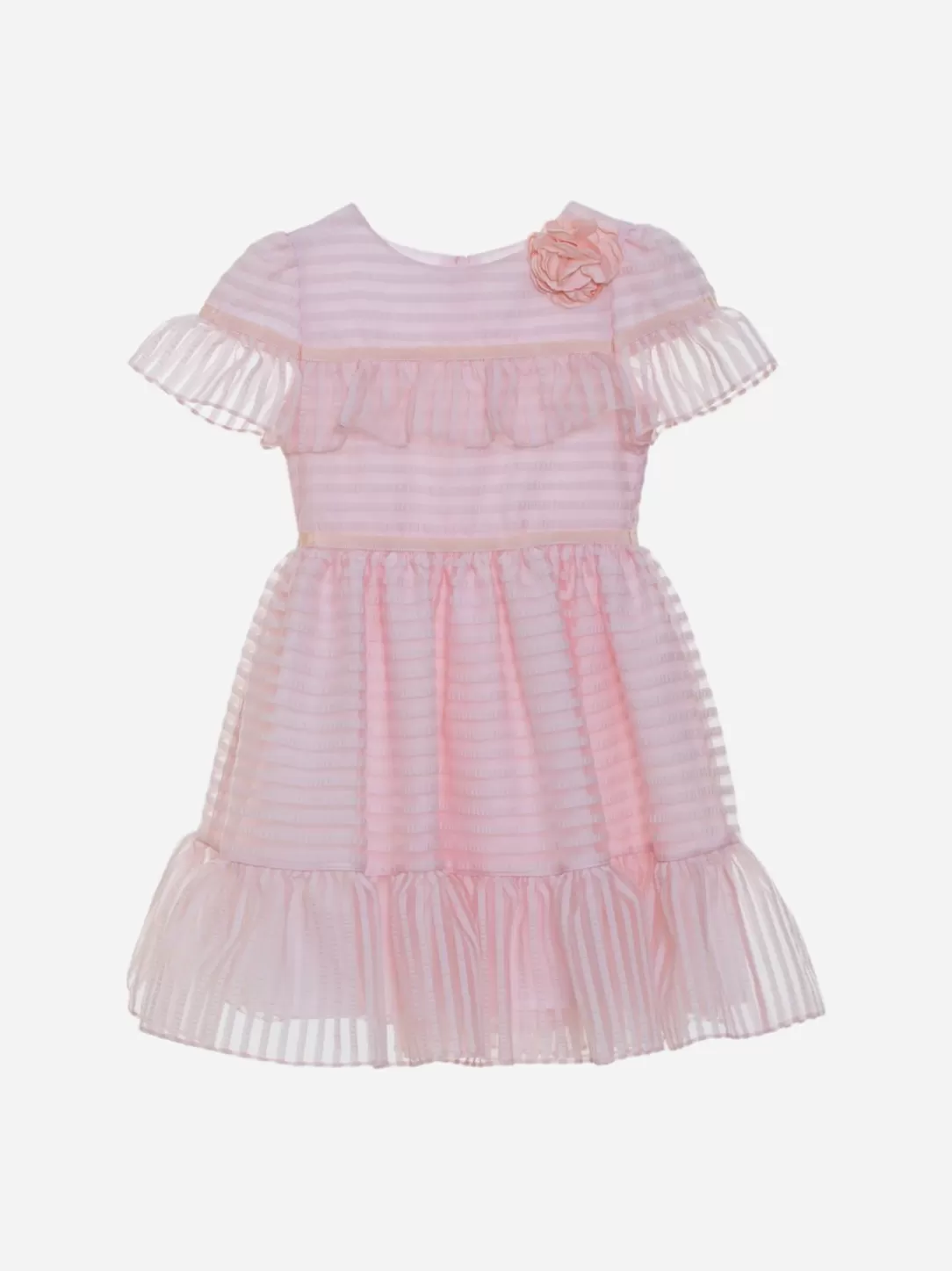 Girl Patachou Pink Organza Girls Dress