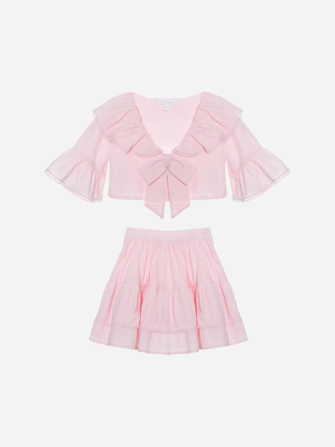 Girl Patachou Pink Poplin Set