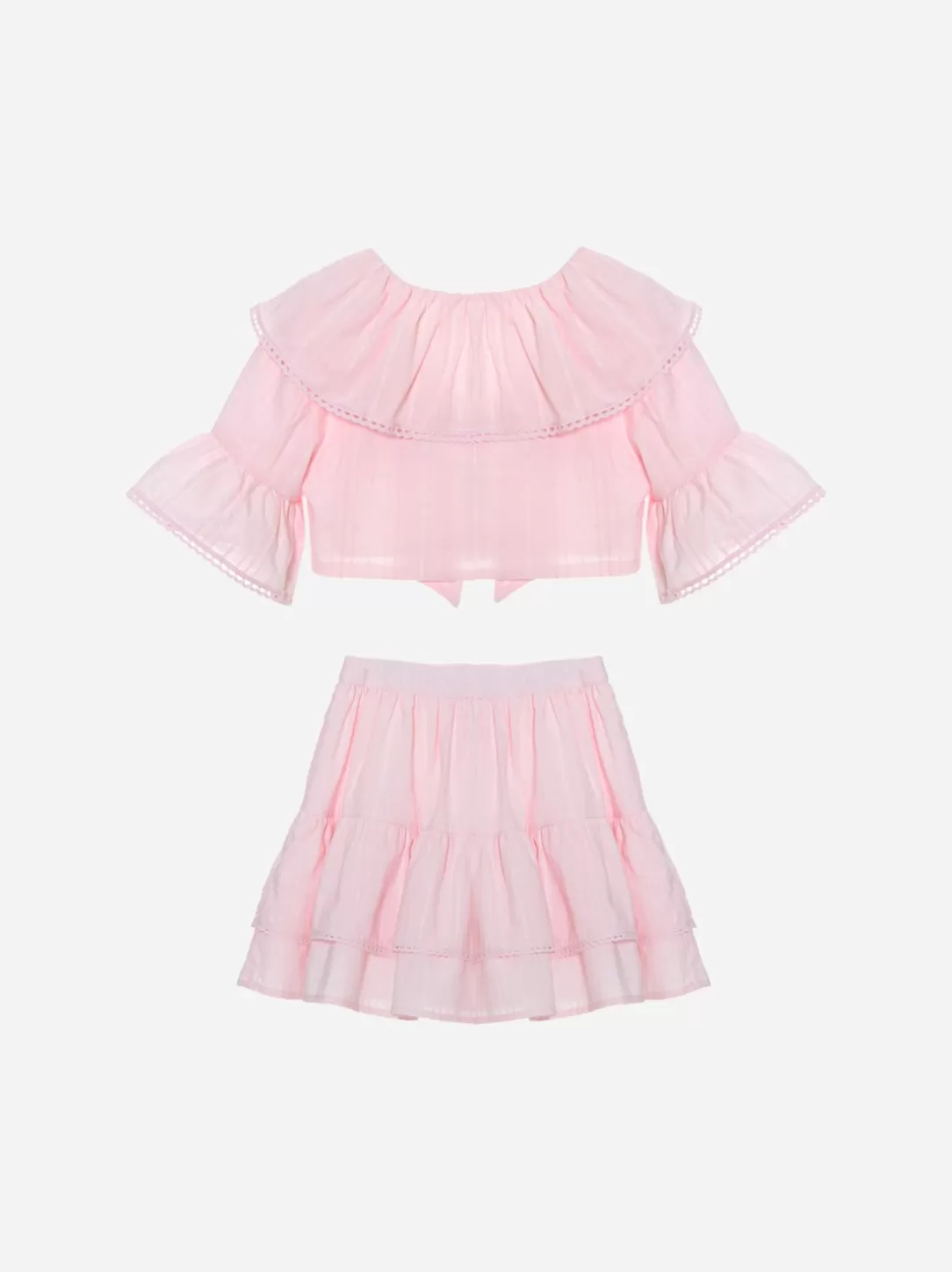 Girl Patachou Pink Poplin Set