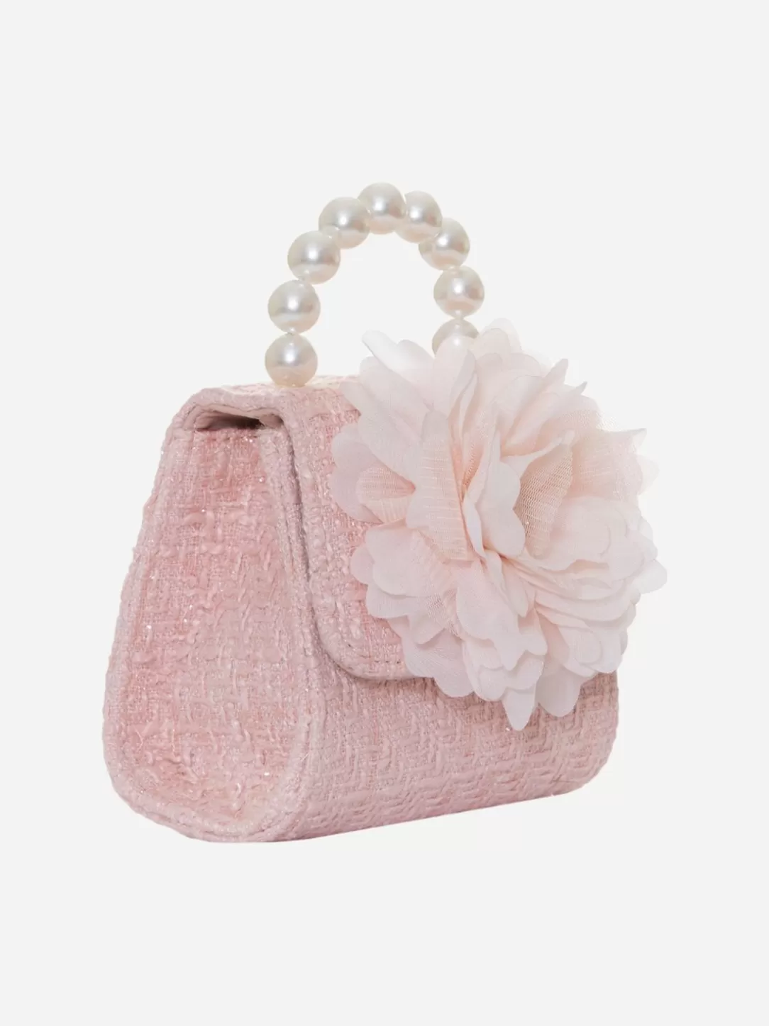 Girl Patachou Pink Tweed Handbag