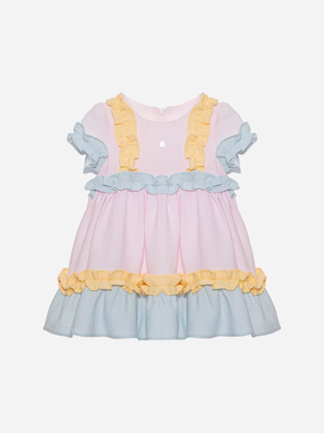 Baby Patachou Pink, Yellow And Aqua Green Dress