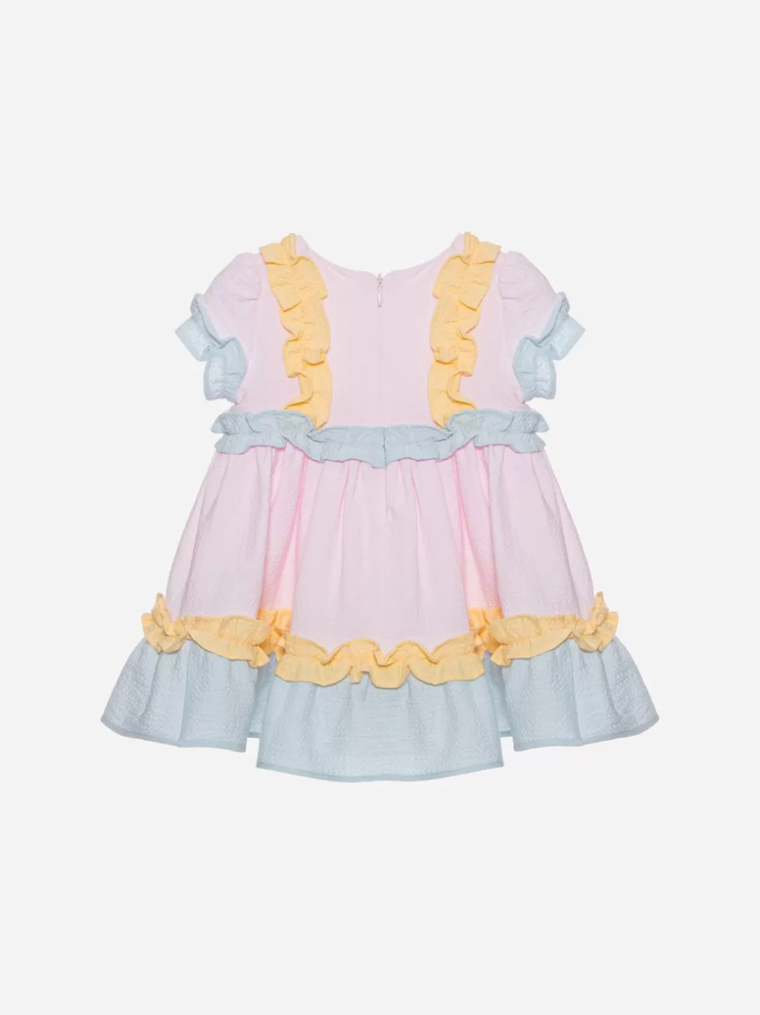 Baby Patachou Pink, Yellow And Aqua Green Dress