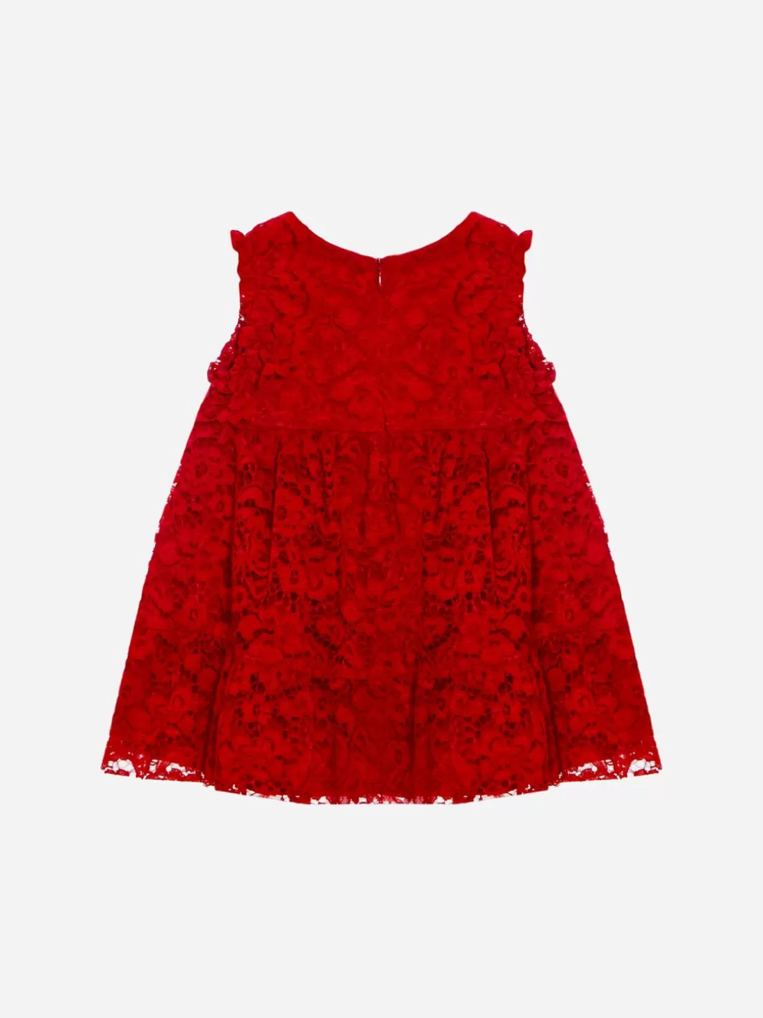 Baby Patachou Red Dress Made In Lace