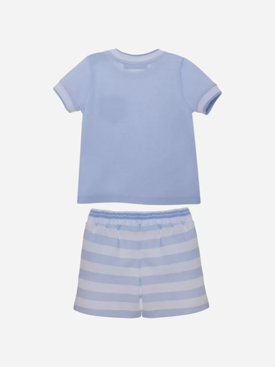 Baby Patachou Set Of White And Blue Stripes