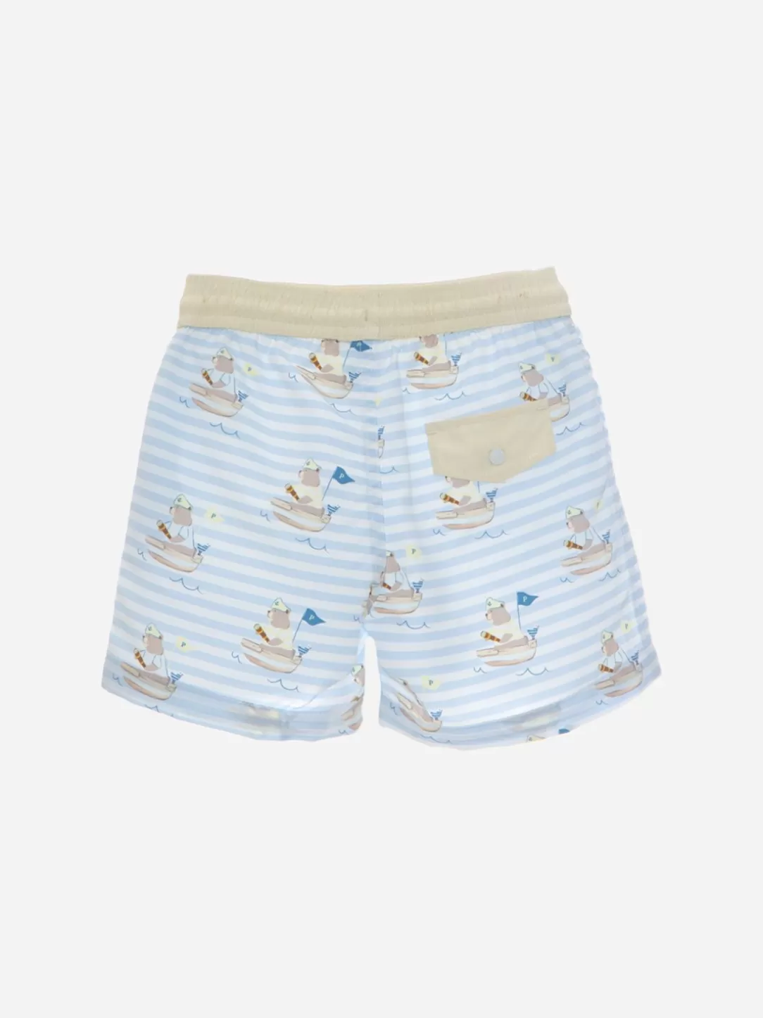 Baby Patachou Swim Shorts With Teddy Bear Print