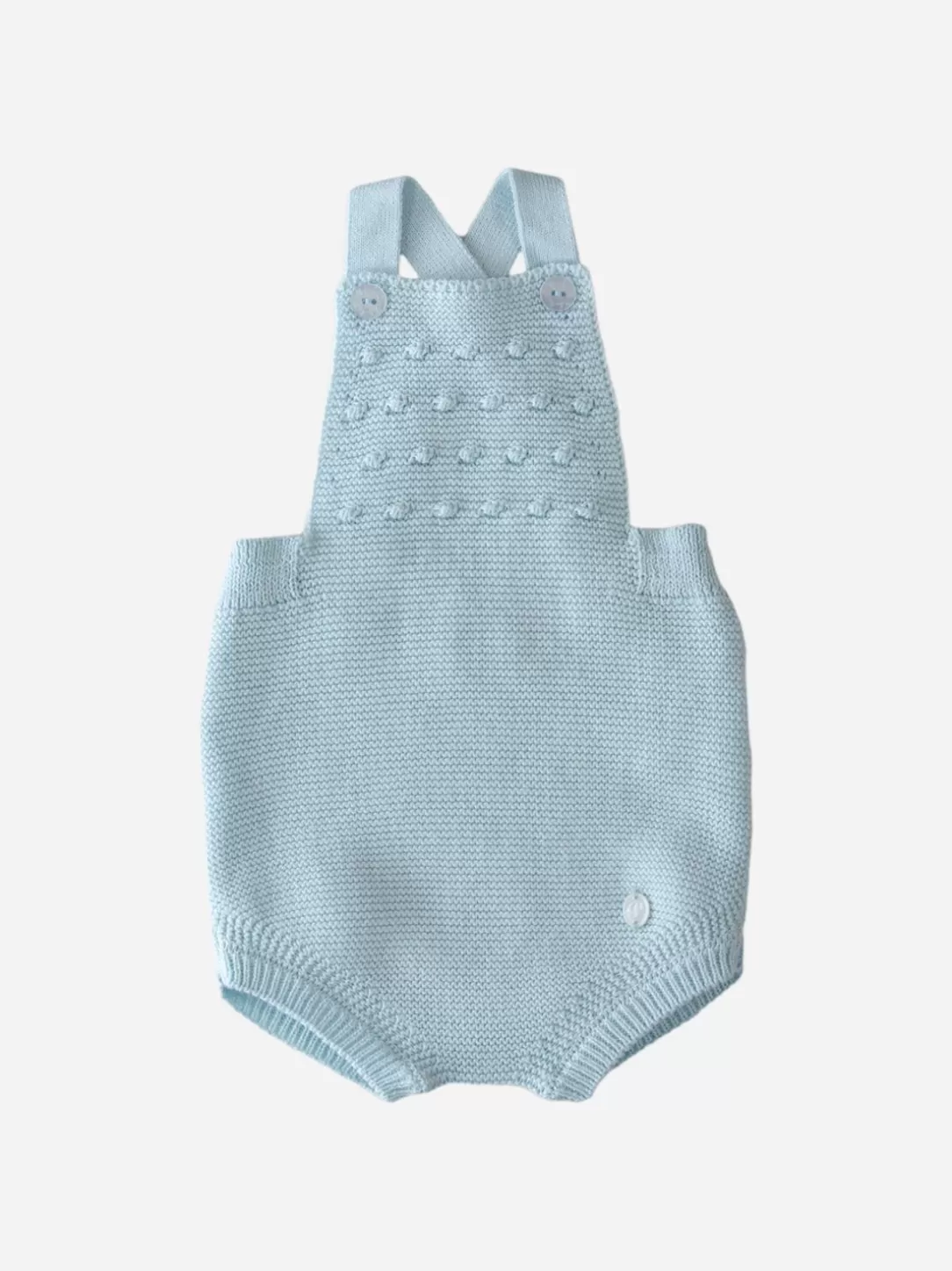 Baby Patachou Unisex Light Blue Knit Jumpsuit