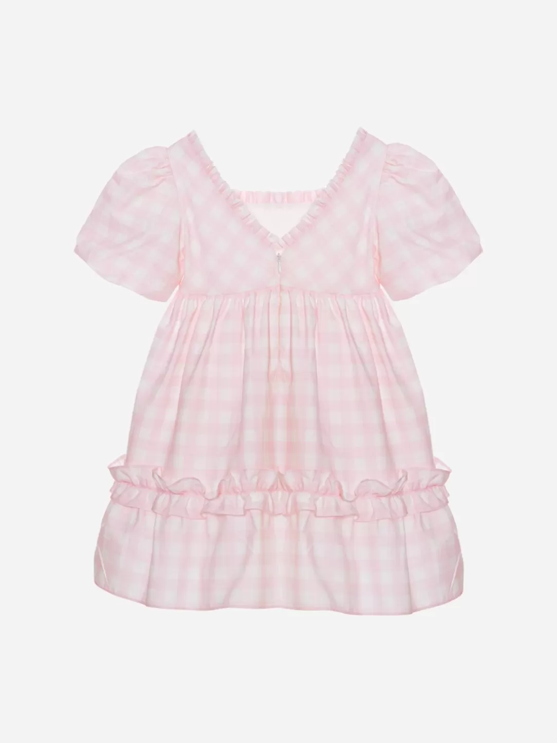 Girl Patachou Vichy Pink Dress For Girls