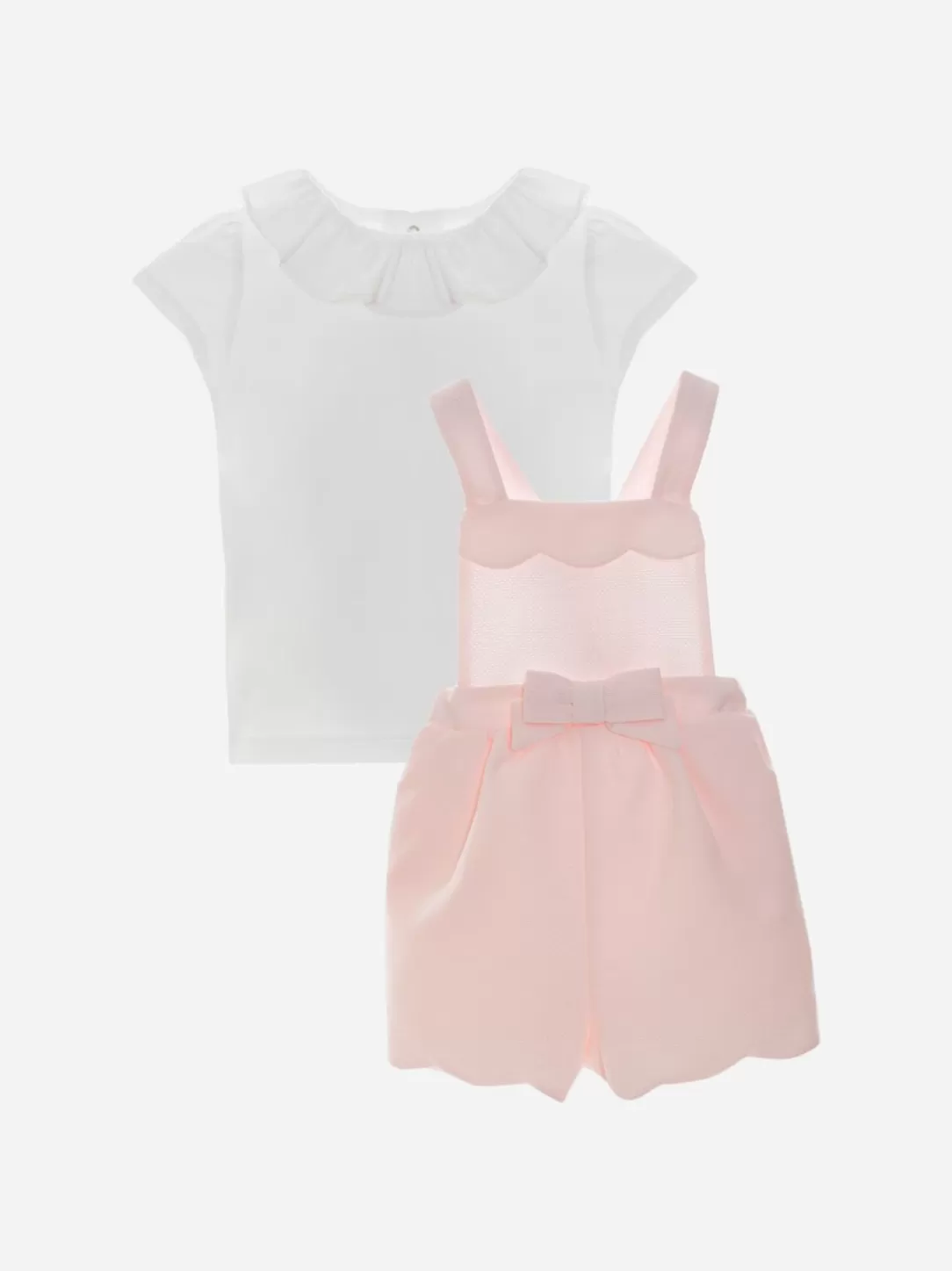 Baby Patachou White And Light Pink Girls Set