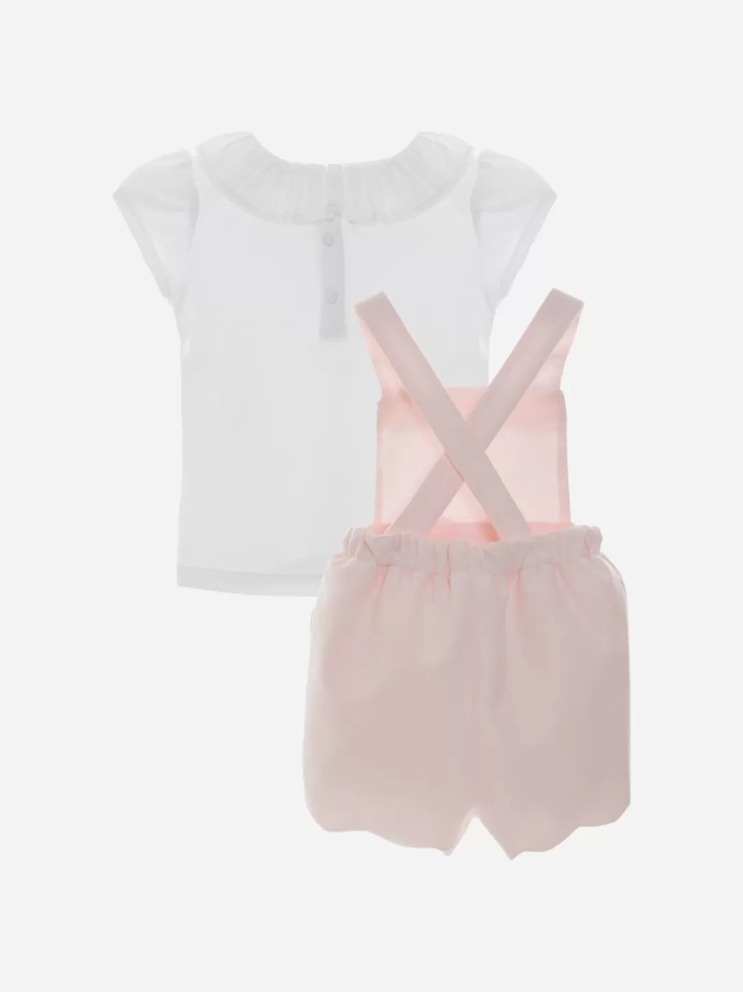 Baby Patachou White And Light Pink Girls Set