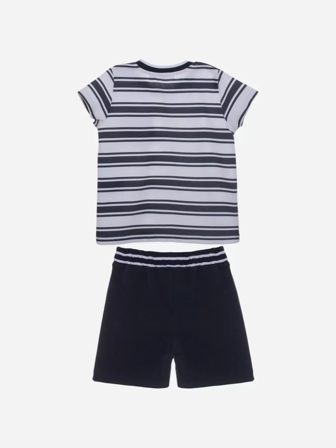 Baby Patachou White And Navy Blue Boys Set